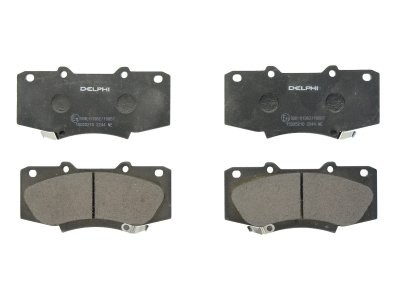 Set plăcuțe frână față, DELPHI , pentru: TOYOTA HILUX VII 2.5D/3.0D 03.05-09.15