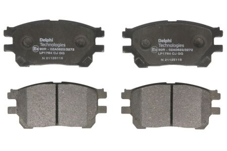 Set plăcuțe frână față, DELPHI , pentru: TOYOTA PREVIA II 2.0D/2.4 02.00-02.06