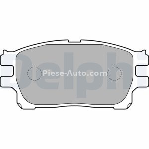 Set plăcuțe frână față, DELPHI , pentru: TOYOTA PREVIA II 2.0D/2.4 02.00-02.06