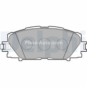 Set plăcuțe frână față, DELPHI , pentru: TOYOTA PRIUS, PRIUS C, PRIUS PLUS, YARIS 1.5/1.5H/1.8H 11.05-