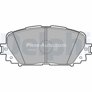 Set plăcuțe frână față, DELPHI , pentru: TOYOTA RACTIS, VERSO S, YARIS, YARIS/HATCHBACK 1.0-1.8 08.05-
