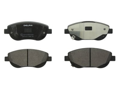 Set plăcuțe frână față, DELPHI (cu un tampon de amortizare), pentru: TOYOTA AVENSIS, VERSO 2.0D/2.2D 11.08-10.18