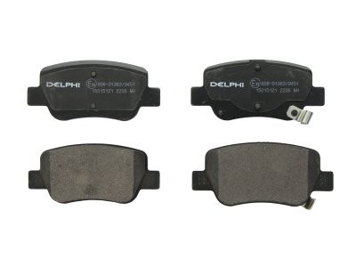 Set plăcuțe frână spate, DELPHI , pentru: TOYOTA AVENSIS 1.6-2.2D 11.08-10.18