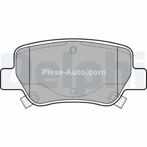 Set plăcuțe frână spate, DELPHI , pentru: TOYOTA AVENSIS 1.6-2.2D 11.08-10.18 3