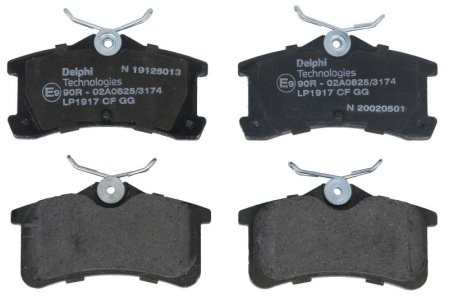 Set plăcuțe frână spate, DELPHI , pentru: TOYOTA AVENSIS, COROLLA 1.4-2.0D 09.97-02.03