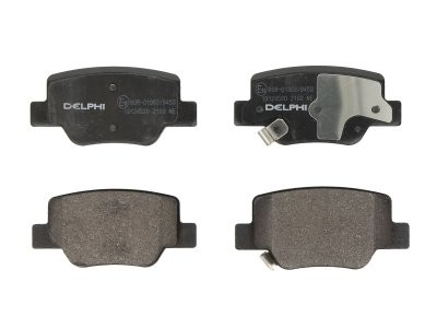 Set plăcuțe frână spate, DELPHI , pentru: TOYOTA VERSO 1.6-2.2D 04.09-08.18