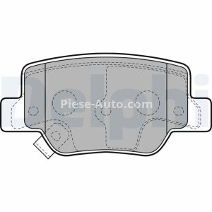 Set plăcuțe frână spate, DELPHI , pentru: TOYOTA VERSO 1.6-2.2D 04.09-08.18 3