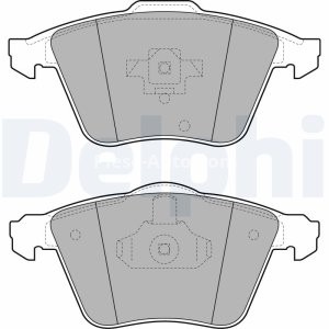Set plăcuțe frână față, DELPHI , pentru: VOLVO C30, C70 II, S40 II, V40, V50; CADILLAC BLS; FORD FOCUS II; OPEL VECTRA C, VECTRA C GTS; SAAB 9-3, 9-3X 1.5-2.8 12.03-