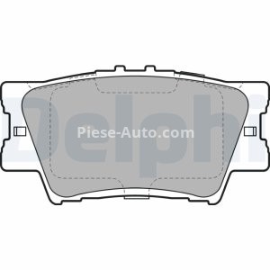 Set plăcuțe frână spate, DELPHI , pentru: VOLVO 340-360; LEXUS ES, HS; PONTIAC VIBE; TOYOTA AVALON, CAMRY, MARK X ZIO I, RAV 4 III, RAV 4 IV 1.8-3.5 08.84- 3