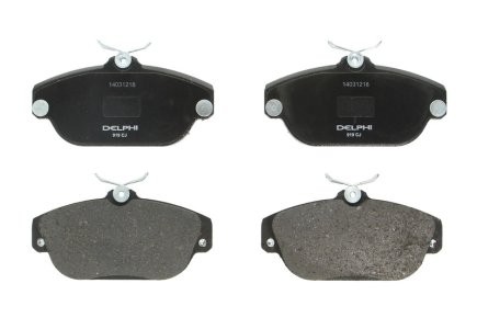 Set plăcuțe frână față, DELPHI , pentru: VOLVO 740, 760, 940, 940 II, 960, 960 II, S90 I, V90 I 2.0-2.9 01.82-12.98