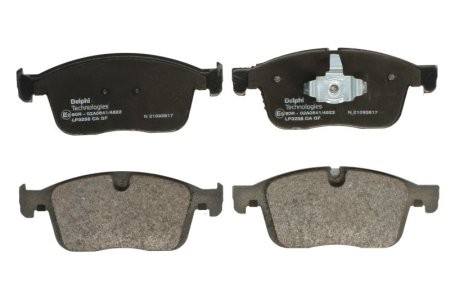 Set plăcuțe frână față, DELPHI , pentru: VOLVO XC60 I 2.0-3.2 05.08-12.17