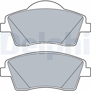 Set plăcuțe frână față, DELPHI (cu accesorii; cu un tampon de amortizare), pentru: VOLVO XC40 1.5-Electric 10.17-