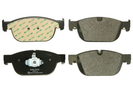 Set plăcuțe frână față, DELPHI (cu un tampon de amortizare), pentru: VOLVO C40, S60 III, S90 II, V60 II, V90 II, XC40, XC60 II, XC90 II 1.5-Electric 09.14-