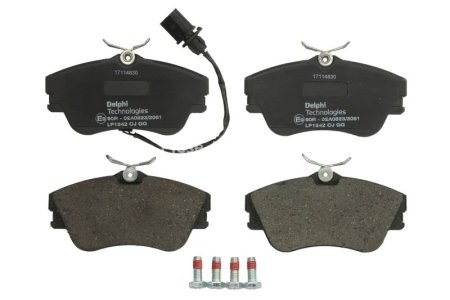 Set plăcuțe frână față, DELPHI , pentru: VW CALIFORNIA T4 CAMPER, TRANSPORTER T4 1.9D-2.5D 07.90-06.03