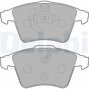 Set plăcuțe frână față, DELPHI , pentru: VW CALIFORNIA T5 CAMPER, MULTIVAN T5, TRANSPORTER T5 1.9D-3.2 04.03-08.15 3