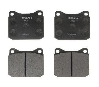 Set plăcuțe frână față / spate, DELPHI, pentru: VW LT 28-35 I, LT 40-55 I 2.0/2.4/2.4D 04.75-06.96