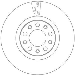 Disc frână TRW ,față, pentru: ALFA ROMEO GIULIA 2.0/2.2D 10.15- 3