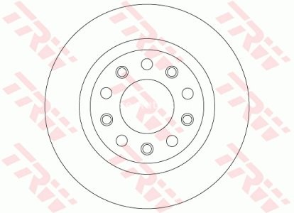 Disc frână TRW ,spate, pentru: ALFA ROMEO 159, GIULIETTA, GIULIETTA/HATCHBACK 1.4-2.0D 09.05-12.20