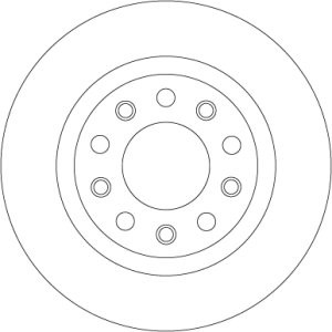 Disc frână TRW ,spate, pentru: ALFA ROMEO 159, GIULIETTA, GIULIETTA/HATCHBACK 1.4-2.0D 09.05-12.20