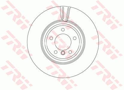 Disc frână TRW ,față, pentru: BMW 3 (E90), 3 (E91), 3 (E92), 3 (E93), X1 (E84) 3.0/3.0D/6.8 02.02-12.13 3