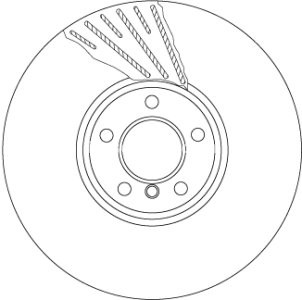 Disc frână TRW din doua piese ,față, dreapta pentru: BMW 5 GRAN TURISMO (F07), 7 (F01, F02, F03, F04) 3.0D-6.0 09.08-02.17 3