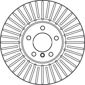 Disc frână TRW din doua piese ,față, pentru: BMW 5 (E60), 5 (E61), 6 (E63), 6 (E64) 3.0D/4.0/4.8 09.04-12.10 3