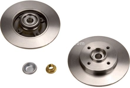 Disc frână TRW ,spate, (cu inel ABS) pentru: CITROEN C4, C4 I; PEUGEOT 207, 307, 307/KOMBI 1.4-2.0D 08.00-10.13 3