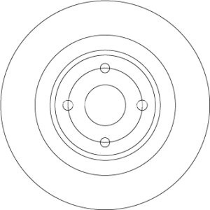 Disc frână TRW ,spate, pentru: FIAT 124 SPIDER; MAZDA MX-5 IV, MX-5 RF TARGA 1.4/2.0 06.15-