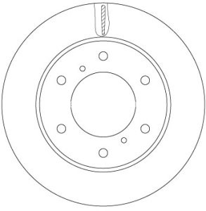 Disc frână TRW ,față, pentru: FIAT FULLBACK; MITSUBISHI L200 / TRITON, PAJERO SPORT II 2.2D-3.5 11.05-