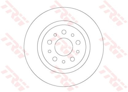 Disc frână TRW ,spate, pentru: FIAT 500L, TIPO 1.0-1.6D 09.13-
