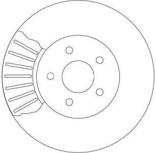Disc frână TRW ,față, pentru: FORD MONDEO III; JAGUAR X-TYPE I 1.8-3.0 10.00-12.09 3
