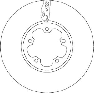 Disc frână TRW ,față, pentru: FORD TRANSIT 2.2D-3.2D 04.06-12.14 3