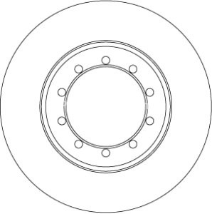 Disc frână TRW ,spate, pentru: FORD TRANSIT 2.2D-3.2D 04.06-12.14 3