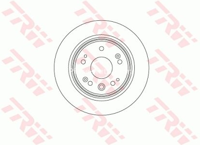 Disc frână TRW ,spate, pentru: HONDA CROSSROAD, CR-V II 1.8/2.0/2.2D 09.01-08.10 3
