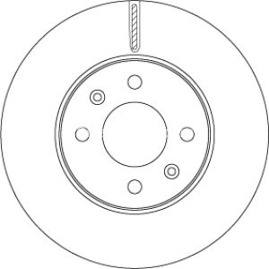 Disc frână TRW ,față, pentru: HYUNDAI ACCENT V, I20 ACTIVE, I20 II, SOLARIS; KIA RIO IV 1.0-1.6 11.14-