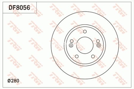 Disc frână TRW ,față, pentru: HYUNDAI ELANTRA V, ELANTRA VI, I30, KONA, KONA/SUV, VELOSTER; KIA CEE'D, CEED, PRO CEE'D 1.0-2.0 12.06- 3