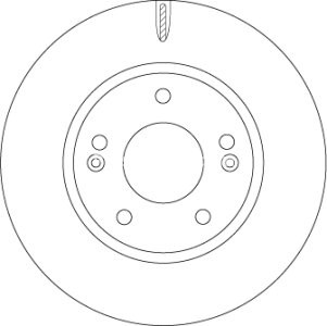 Disc frână TRW ,față, pentru: HYUNDAI IONIQ; KIA NIRO, NIRO I 1.6H/Electric 03.16-