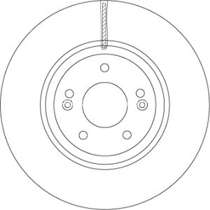 Disc frână TRW ,față, pentru: HYUNDAI IX55 3.0D/3.8 01.07-