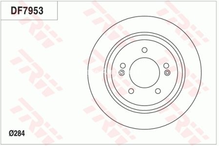 Disc frână TRW ,spate, pentru: HYUNDAI CRETA, GRANDEUR, I30, IONIQ, KONA, KONA/SUV; KIA CEED, NIRO I, OPTIMA, PROCEED, SOUL II, XCEED 1.0-Electric 06.10- 3
