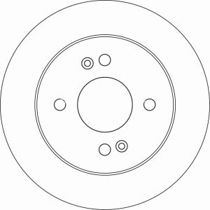 Disc frână TRW ,spate, pentru: HYUNDAI I10 II, I10 III 1.0/1.0LPG/1.2 08.13-