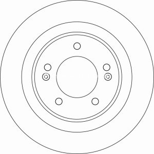 Disc frână TRW ,spate, pentru: HYUNDAI I30; KIA CEE'D, PRO CEE'D 1.0-2.0D 12.06-