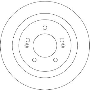 Disc frână TRW ,spate, pentru: HYUNDAI I40 I, I40 I CW 1.6-2.0 07.11-05.19 3