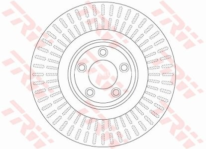 Disc frână TRW ,față, pentru: VOLVO S60 II, S80 II, V60 I; JAGUAR F-TYPE, S-TYPE II, XF I, XF SPORTBRAKE, XJ, XK II 2.0-5.0 04.02- 3