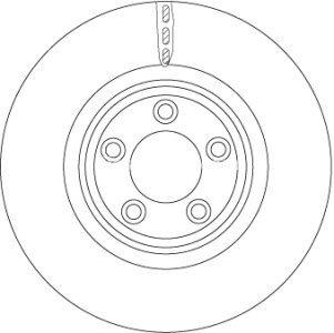 Disc frână TRW ,față, pentru: JAGUAR S-TYPE II, XF I, XF SPORTBRAKE, XJ, XK II 2.0-4.2 05.03-12.15 3