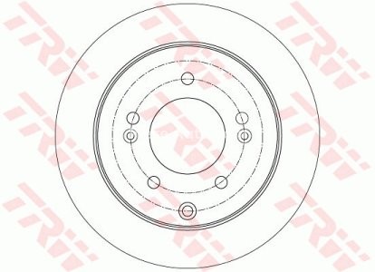 Disc frână TRW ,spate, pentru: KIA CERATO II, CERATO KOUP III, SOUL I 1.6-2.0 01.09- 3