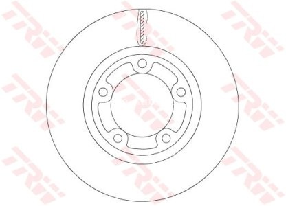 Disc frână TRW ,față, pentru: KIA BONGO, K2500, K2500 II, K2700 III 2.5D/2.7D 07.04- 3