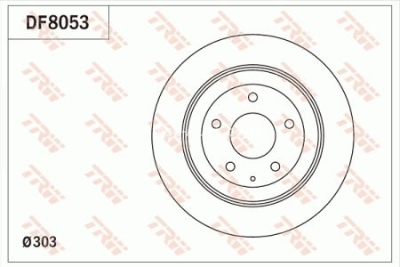 Disc frână TRW ,spate, pentru: MAZDA CX-30, CX-5, MX-30 1.8D-Electric 11.11-
