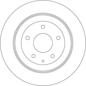 Disc frână TRW ,spate, pentru: MAZDA CX-30, CX-5, MX-30 1.8D-Electric 11.11-