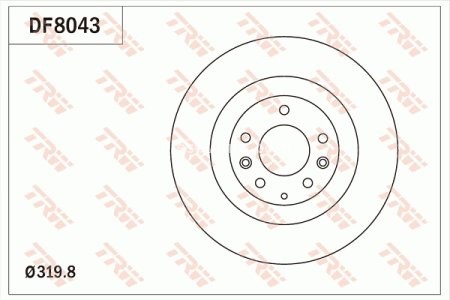 Disc frână TRW ,față, pentru: MAZDA CX-7, CX-9 2.0-3.7 08.06- 3