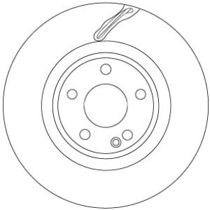 Disc frână TRW ,față, pentru: MERCEDES CLA (C117); INFINITI Q30, QX30 2.0/2.2D 01.13- 3